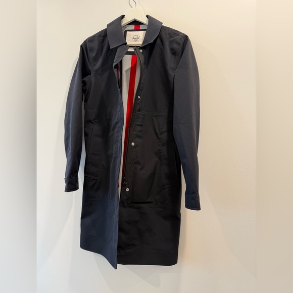 Herschel Supply Company Midnight Dark blue Trench Coat NWOT - Picture 6 of 8